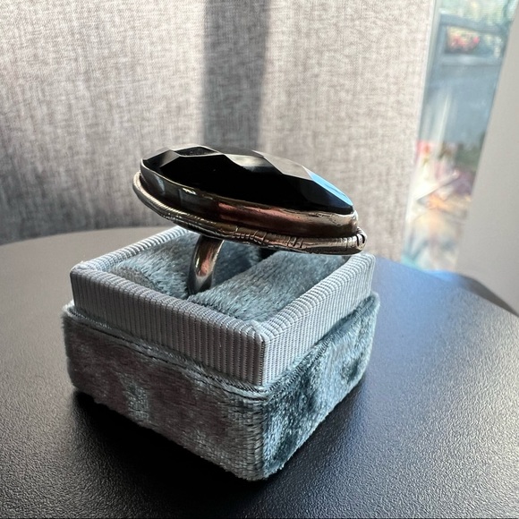 Black Onyx Statement Ring 7 - Picture 4 of 7